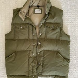 Men’s J crew puffer vest.